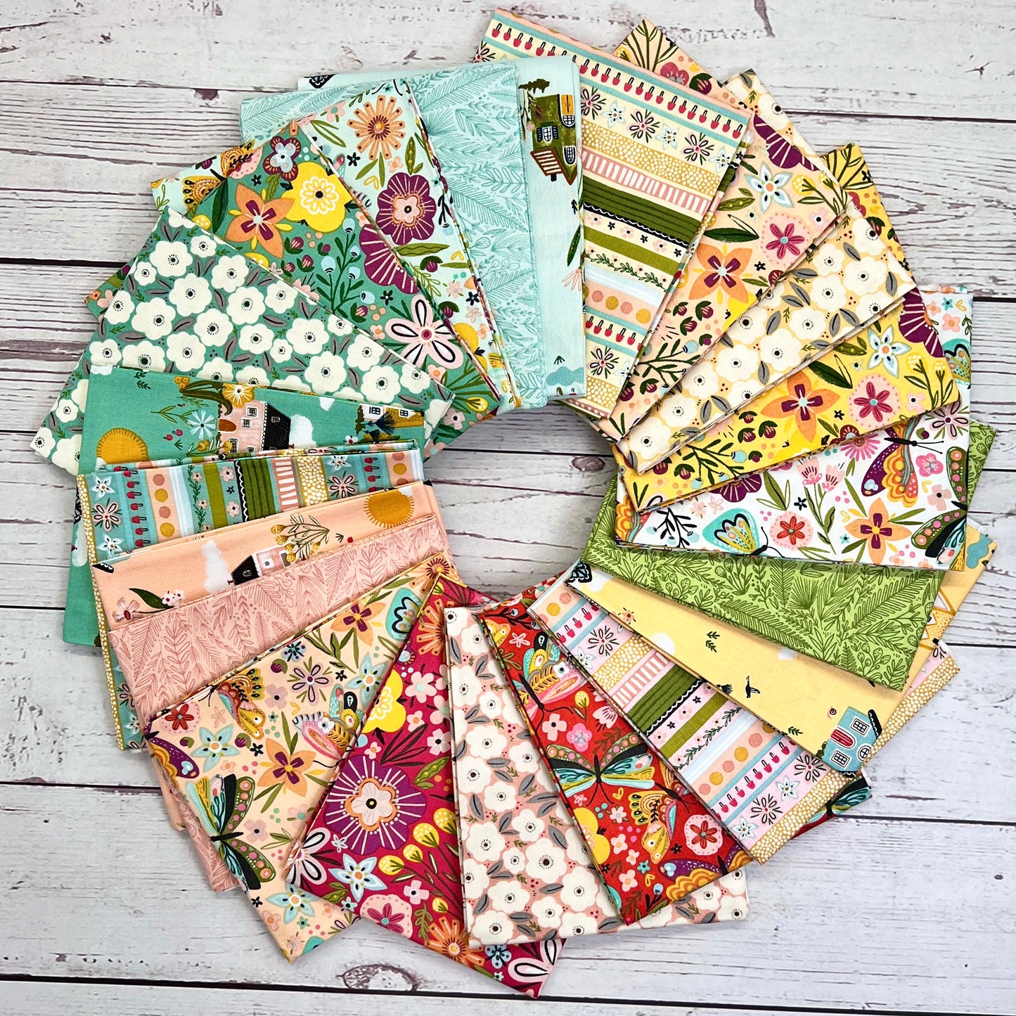 Cottage Charm, Fat Quarter Bundle 21 prints, CH24766 - Good Vibes Quilt Shop