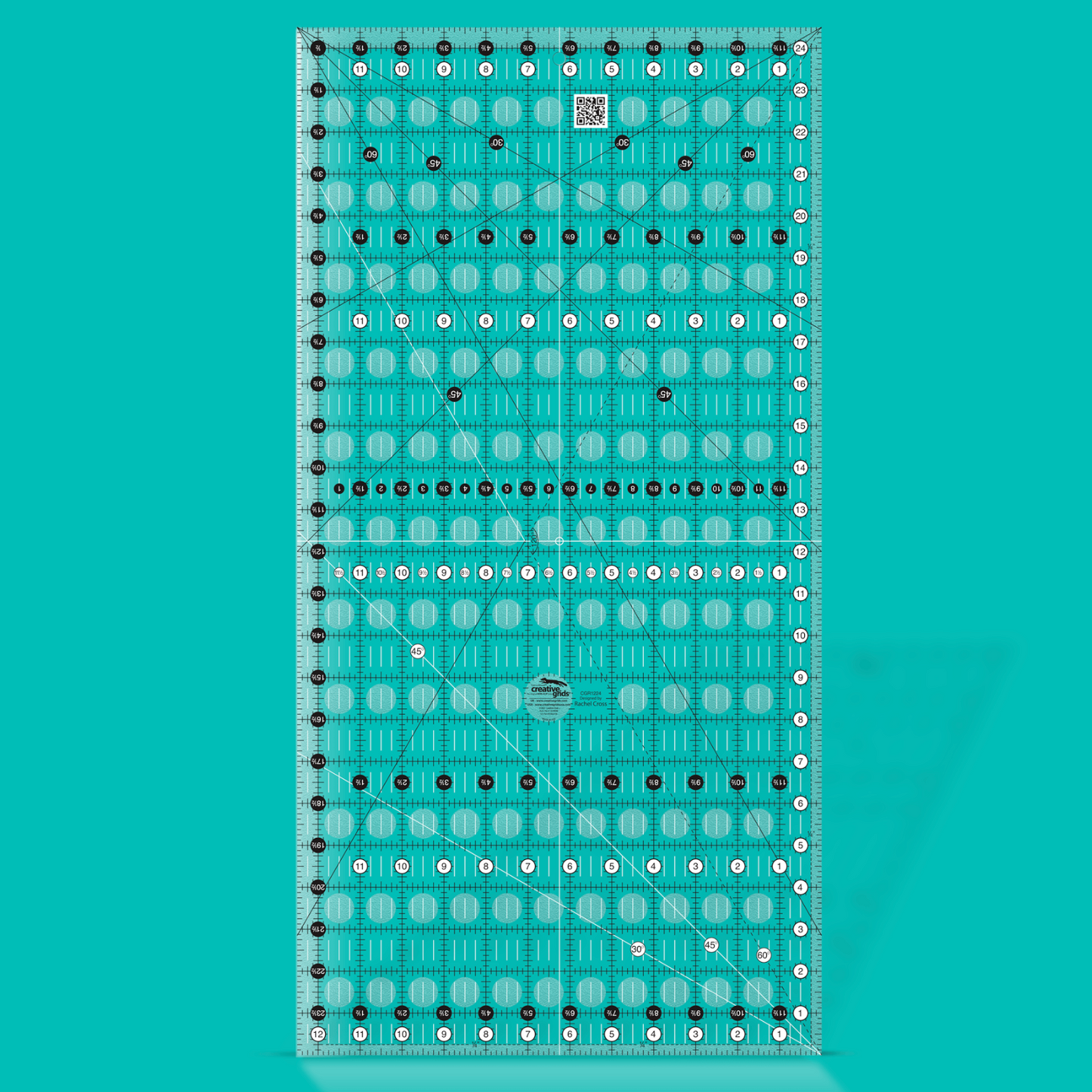 Creative Grids Quilt Ruler 12-1/2in x 24-1/2in, CGR1224