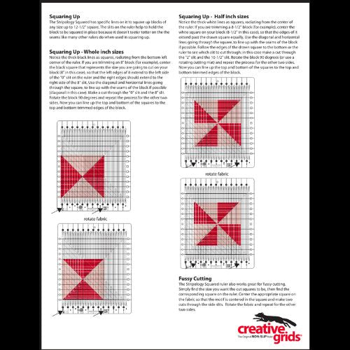 Creative Grids Stripology Squared Quilt Ruler, CGRGE2