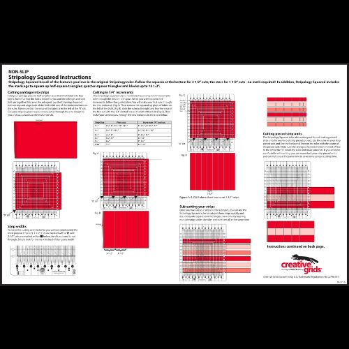 Creative Grids Stripology Squared Quilt Ruler, CGRGE2