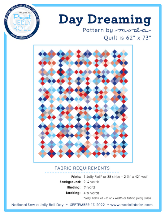 Day Dreaming, Project Jellyroll Pattern, FREE!