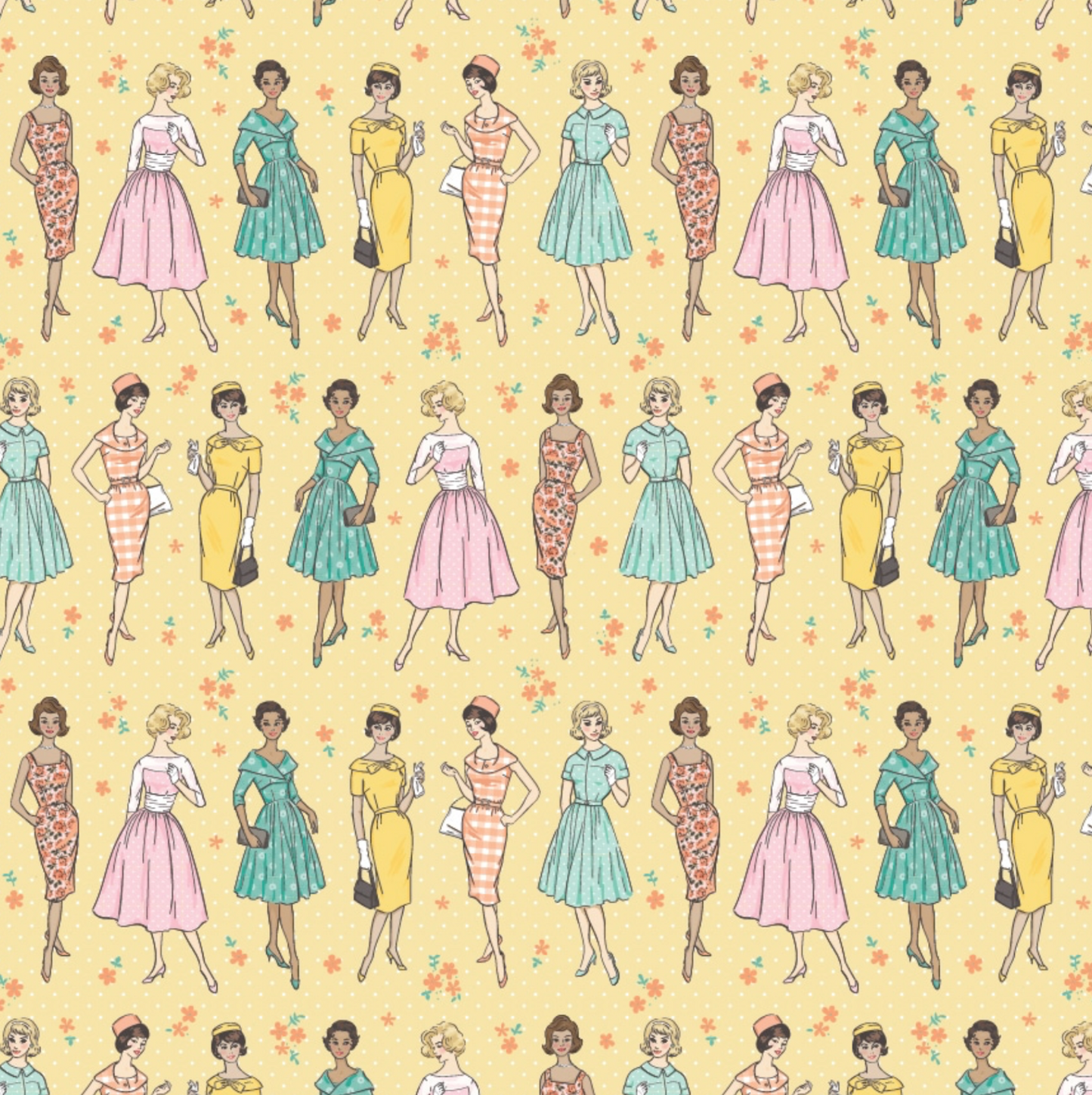 Delightful Department Store Delightful Yellow DS23201, sold by the 1/2 yard