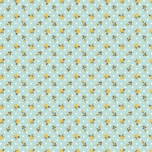 Delightful Department Store Lucy Teal DS23217, sold by the 1/2 yard
