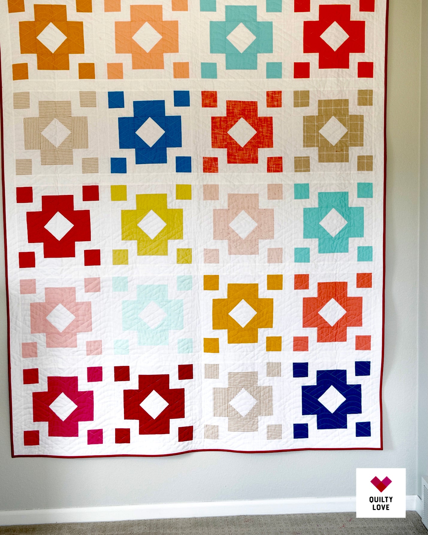 DIAMOND LANTERNS Quilty Love Pattern by Emily Dennis #120 - Good Vibes Quilt Shop