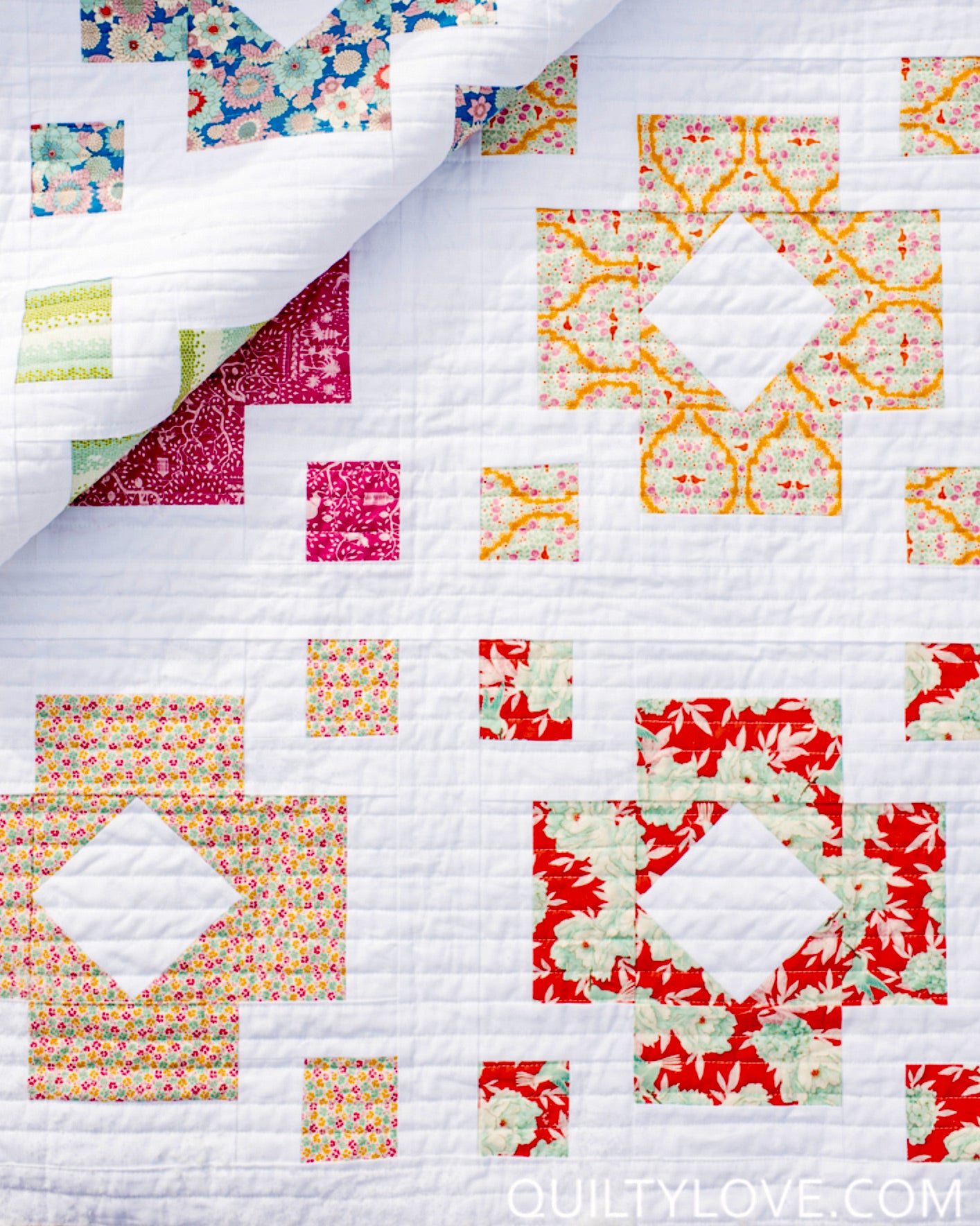 DIAMOND LANTERNS Quilty Love Pattern by Emily Dennis #120 - Good Vibes Quilt Shop