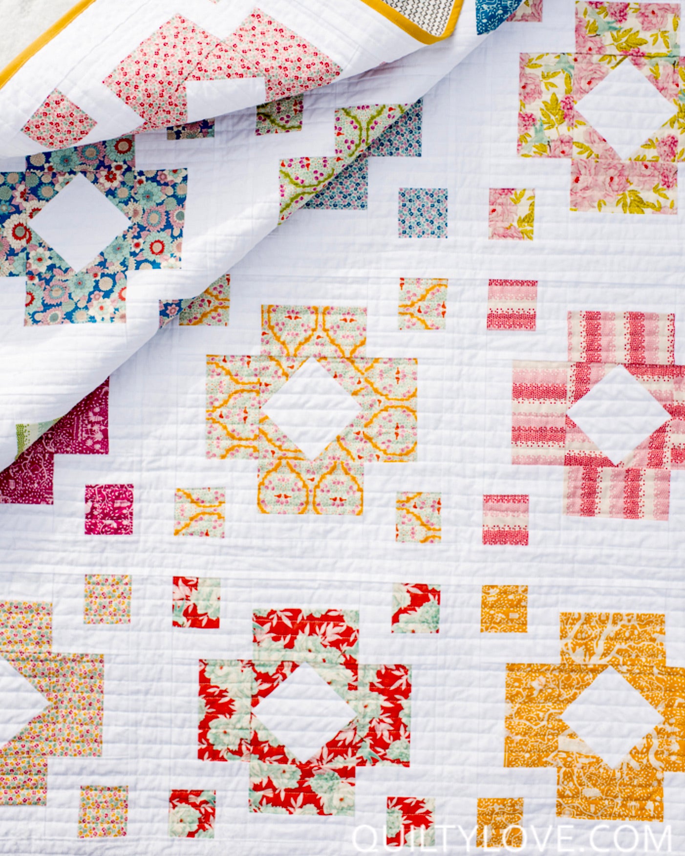 DIAMOND LANTERNS Quilty Love Pattern by Emily Dennis #120 - Good Vibes Quilt Shop