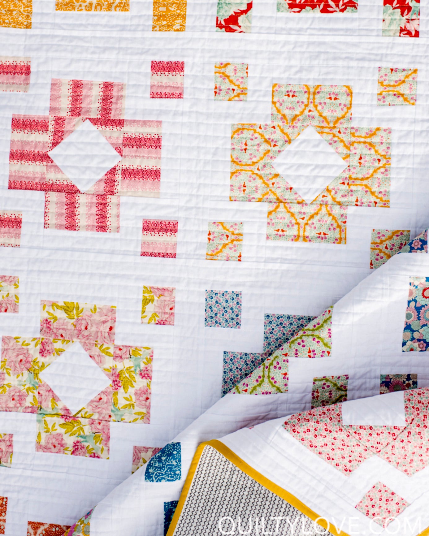 DIAMOND LANTERNS Quilty Love Pattern by Emily Dennis #120 - Good Vibes Quilt Shop