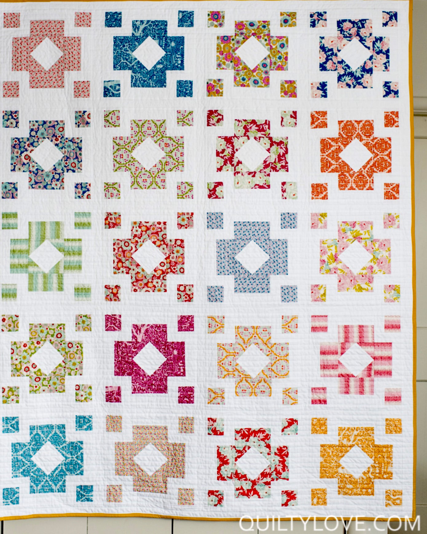 DIAMOND LANTERNS Quilty Love Pattern by Emily Dennis #120 - Good Vibes Quilt Shop