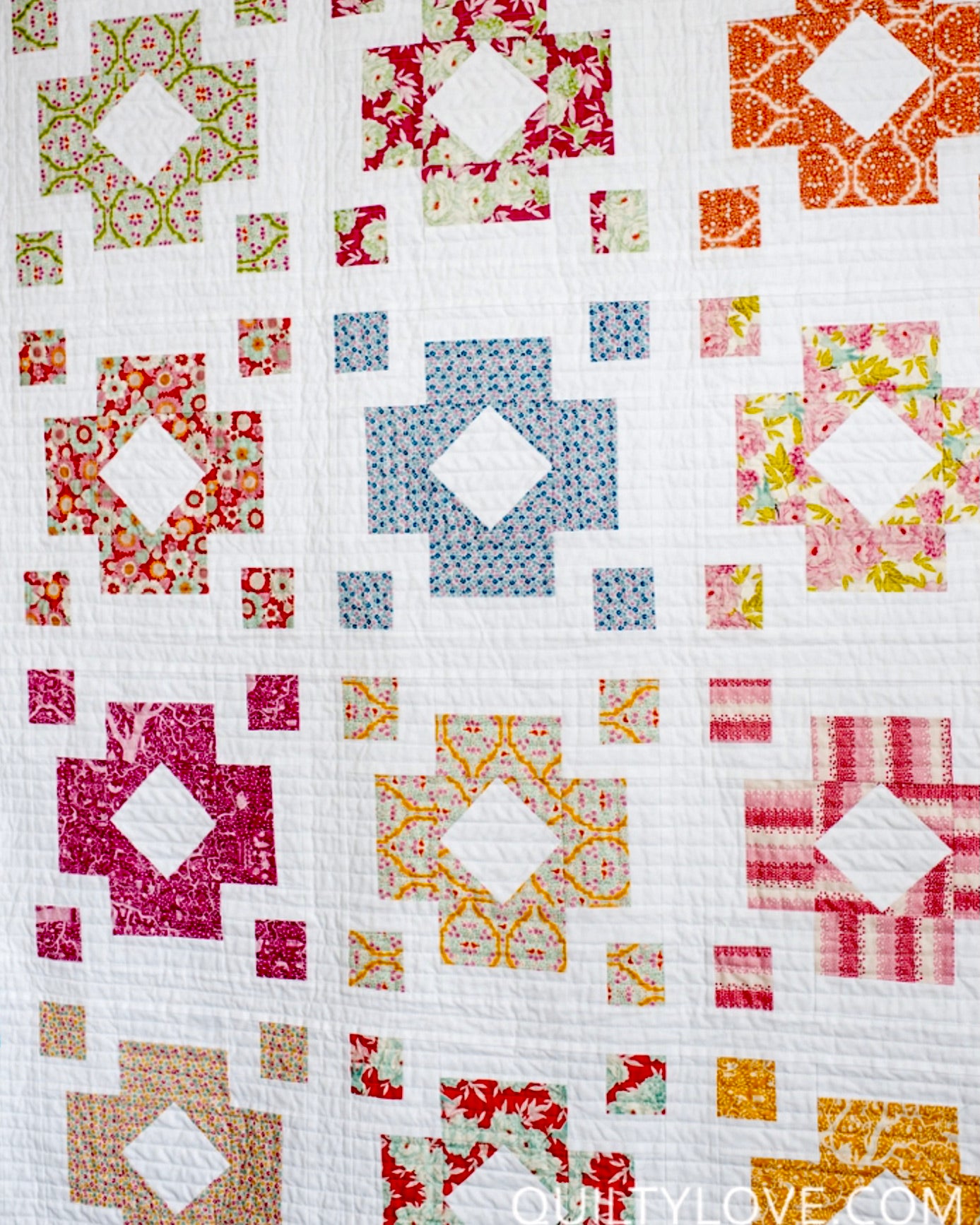 DIAMOND LANTERNS Quilty Love Pattern by Emily Dennis #120 - Good Vibes Quilt Shop