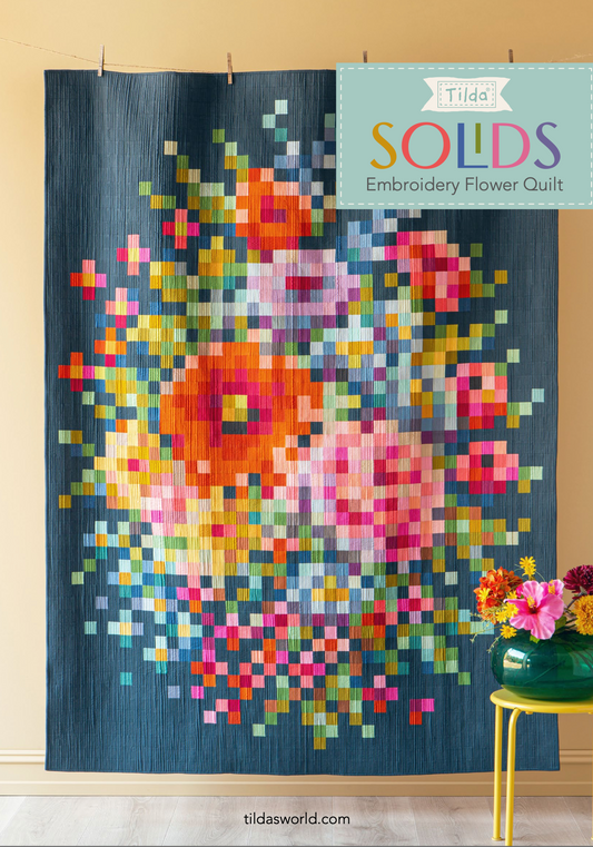 Embroidery Flower Quilt, a Tilda World FREE Pattern