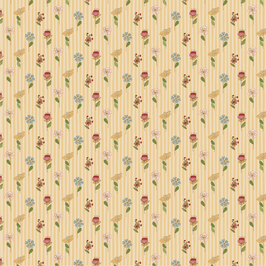 Enchante' Fabric by Jina Barney for Poppie Cotton | Amour Creme EC271307 | Sold by the 1/2 Yard | PREORDER!