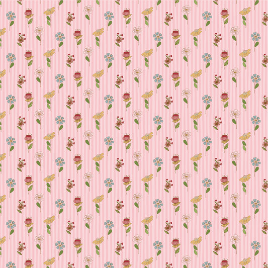 Enchante' Fabric by Jina Barney for Poppie Cotton | Amour Rose EC271309 | Sold by the 1/2 Yard | PREORDER!
