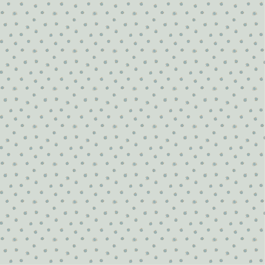 Enchante' Fabric by Jina Barney for Poppie Cotton | Bon Jour Bleu EC271314 | Sold by the 1/2 Yard | PREORDER!
