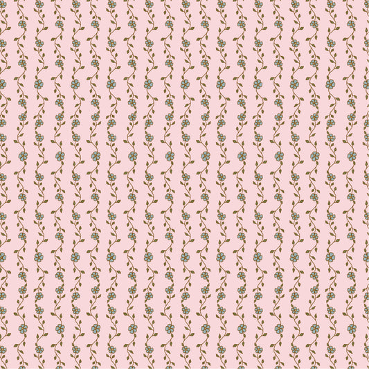 Enchante' Fabric by Jina Barney for Poppie Cotton | Mon Ami Rose EC271303 | Sold by the 1/2 Yard | PREORDER!