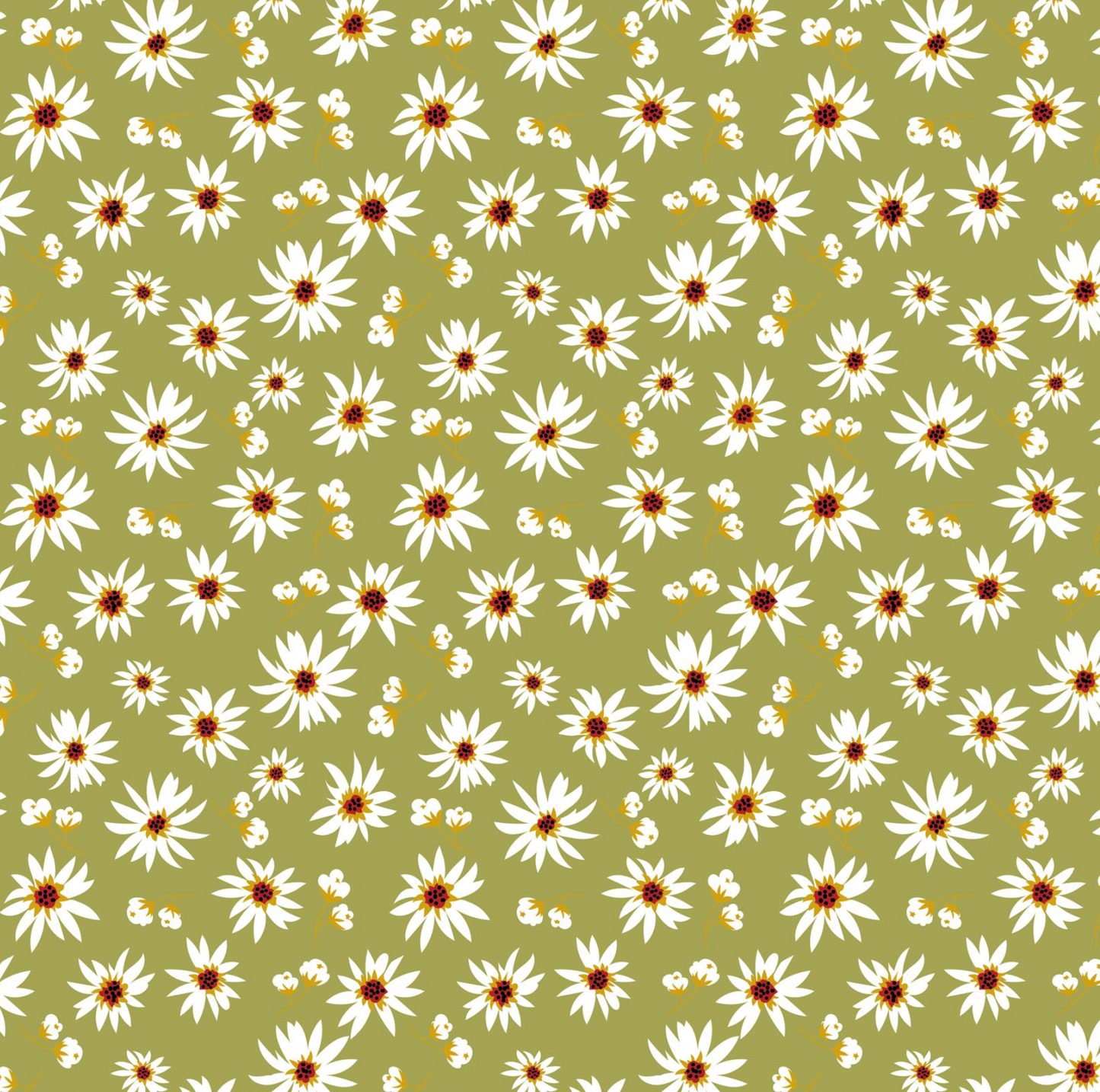 Farmgirls Unite, City Bound Green, Sold by the 1/2 yard - Good Vibes Quilt Shop