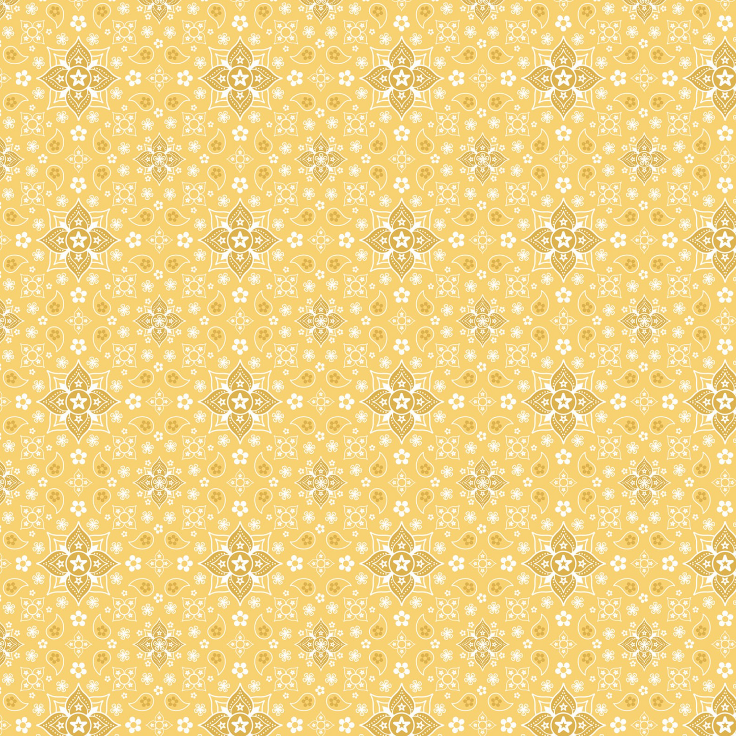 FarmGirlsUnitePoppieCottonQuiltFabricFG20722_BandanasForeverYellow