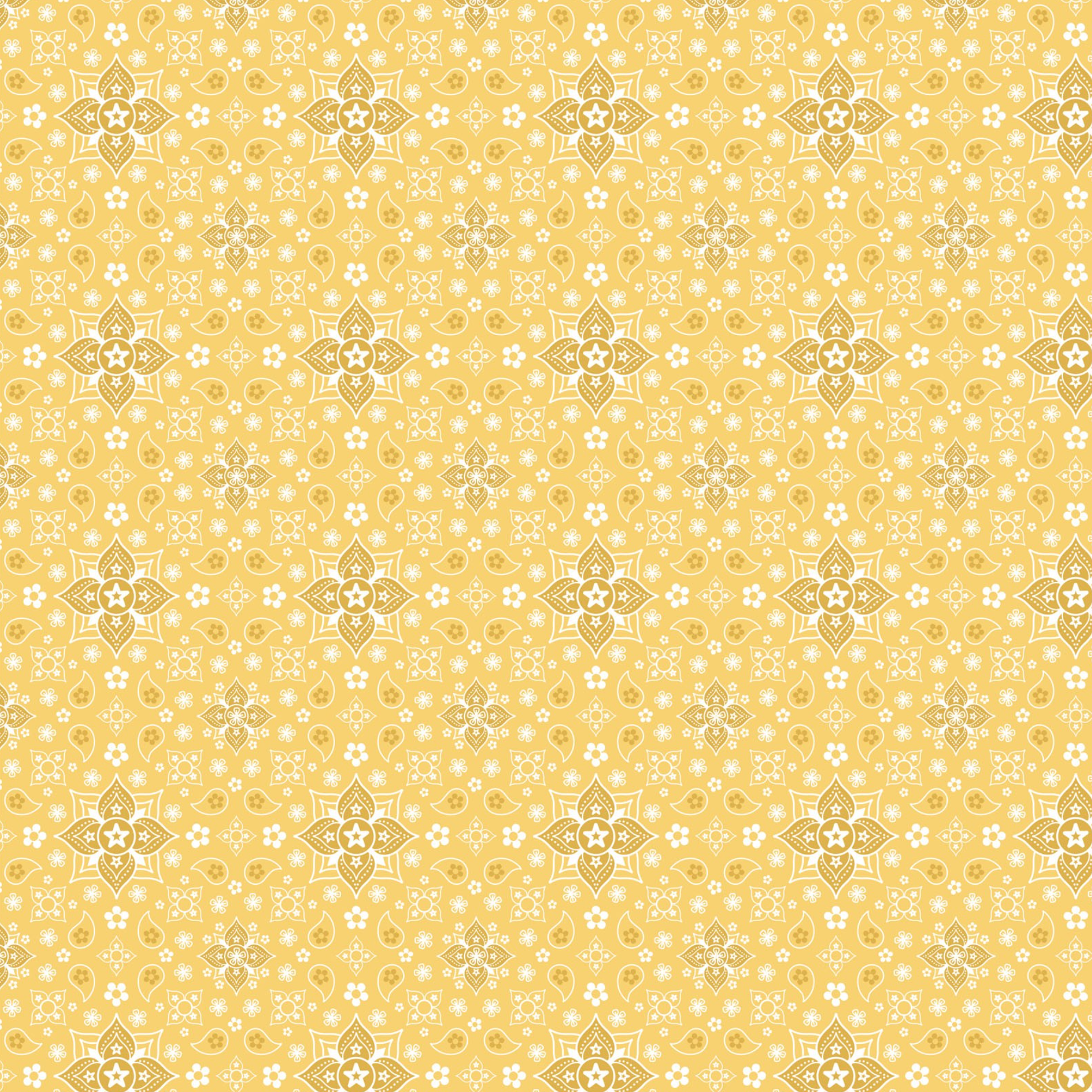 FarmGirlsUnitePoppieCottonQuiltFabricFG20722_BandanasForeverYellow