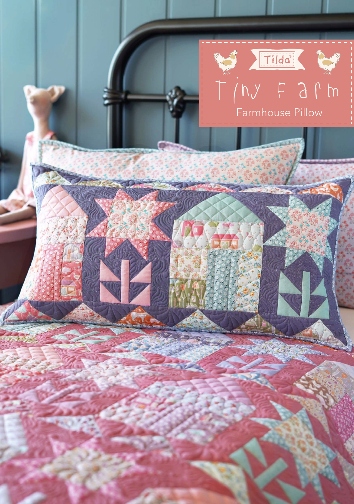 Farmhouse Pillow, from Tiny Farm Collection, a Tilda FREE World Pattern