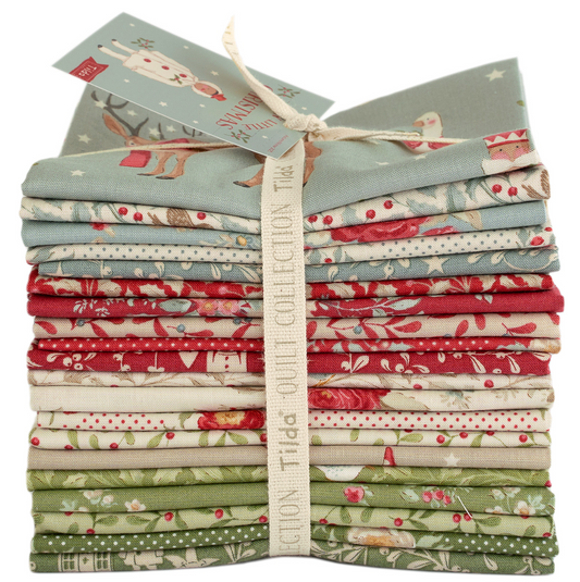 Tilda Merry Little Christmas Fabric, FQ Bundle 20 pieces, TIL300247