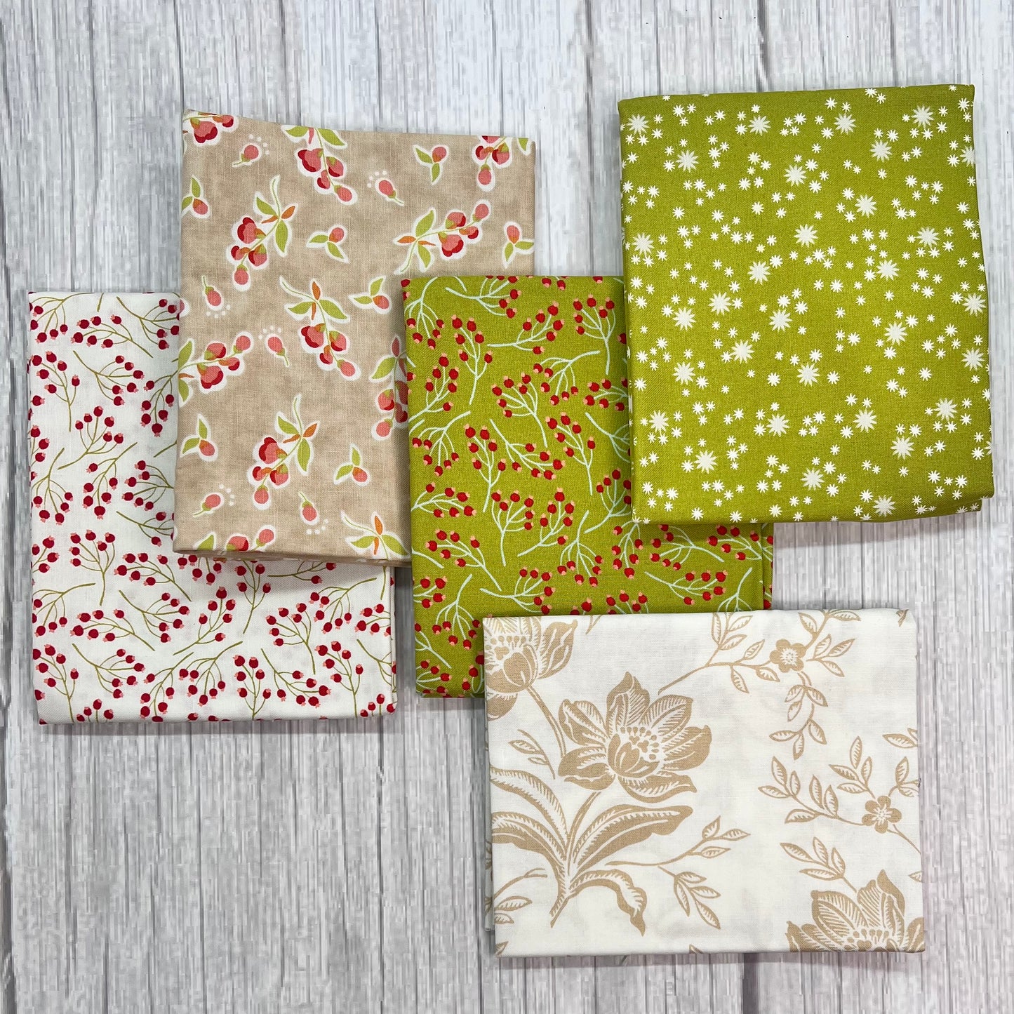 Fat Quarter Packs, FAT AND GROOVY, 5 Pieces