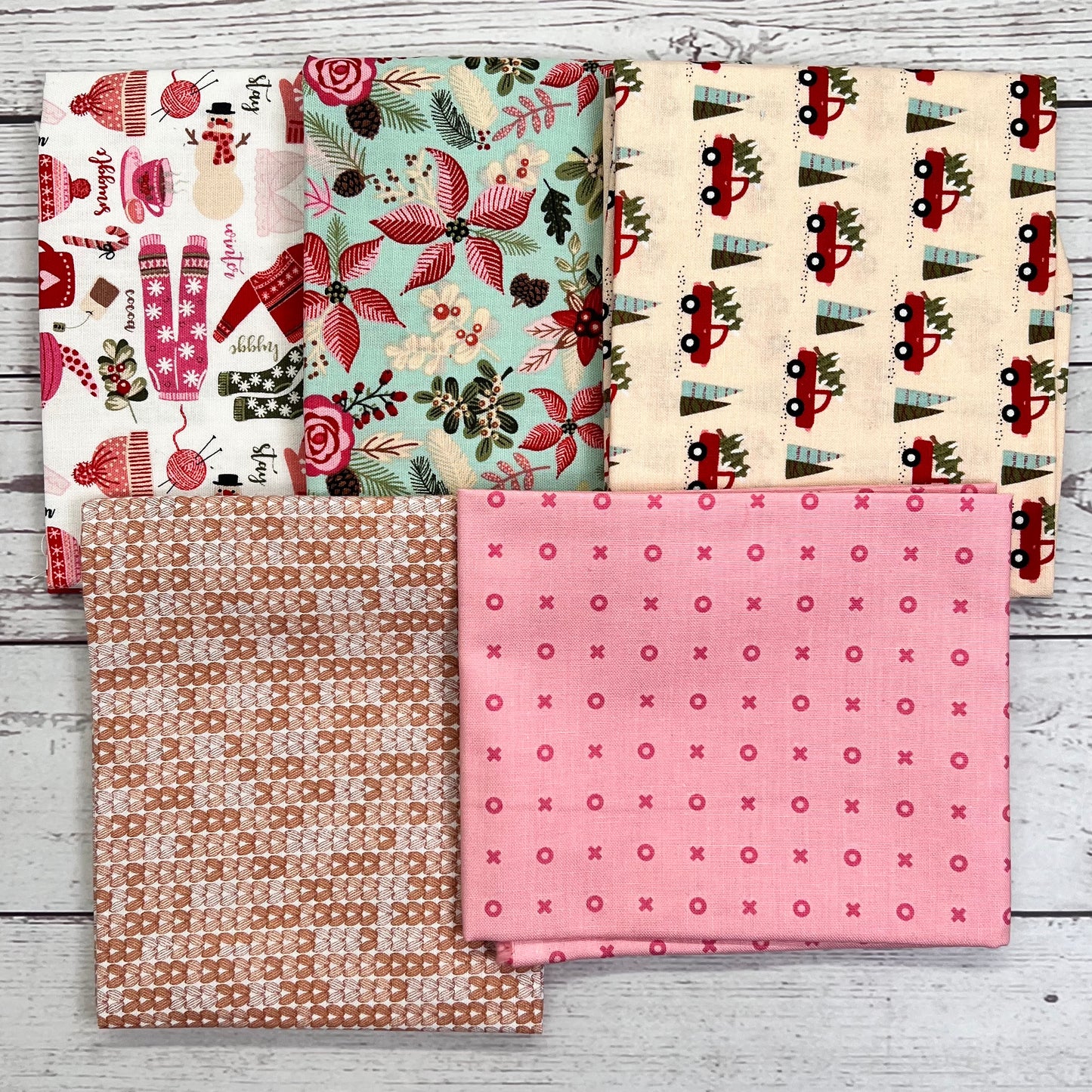 Fat Quarter Packs, FAT AND GROOVY, 5 Pieces