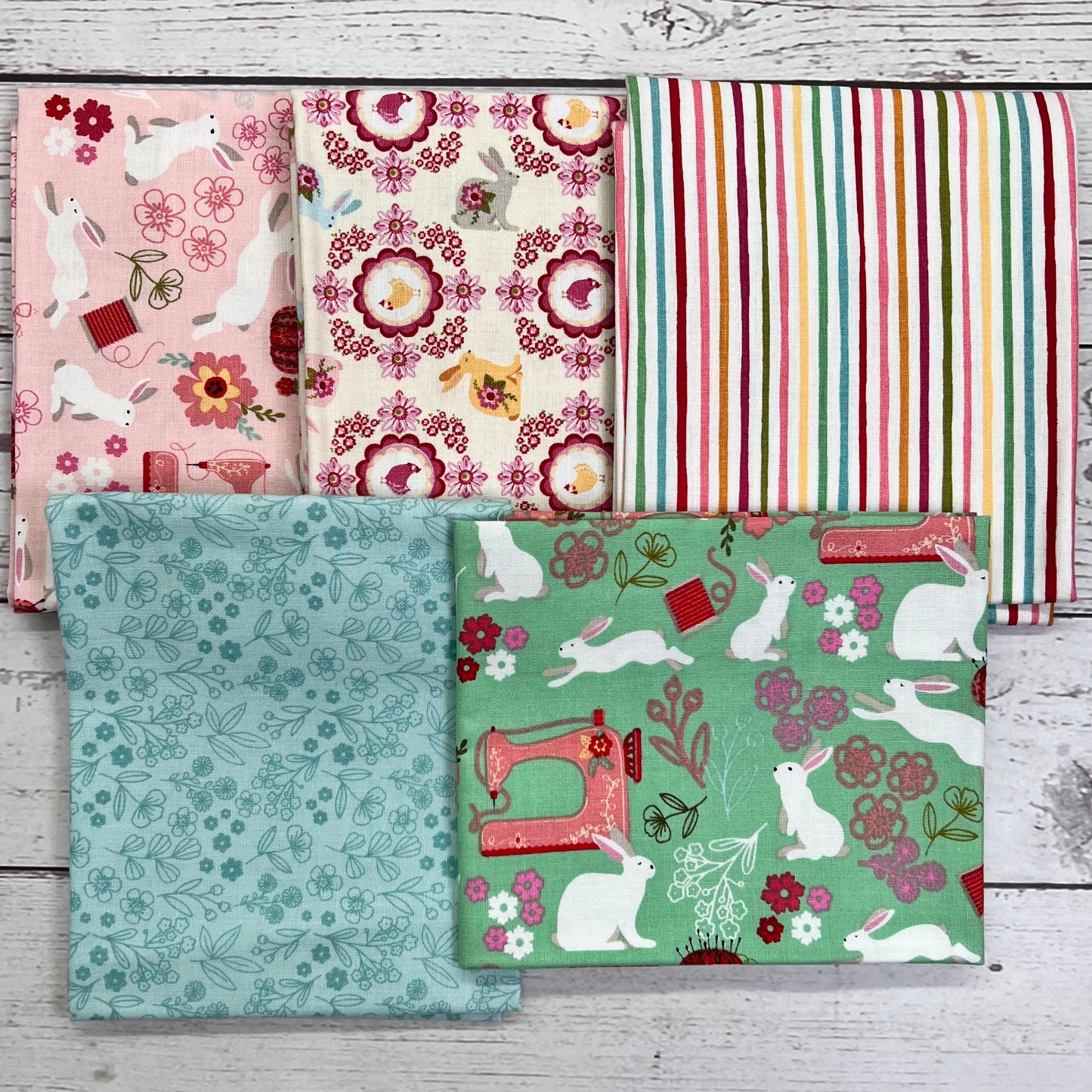 Fat Quarter Packs, FAT AND GROOVY, 5 Pieces