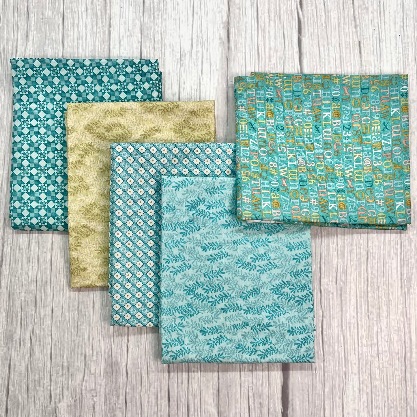 Fat Quarter Packs, FAT AND GROOVY, 5 Pieces