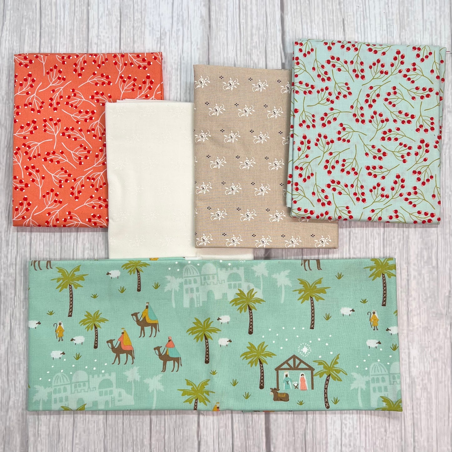 Fat Quarter Packs, FAT AND GROOVY, 5 Pieces