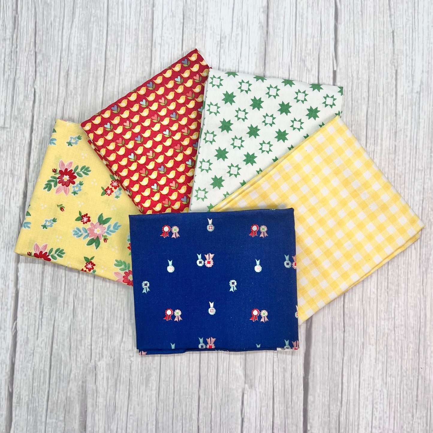 Fat Quarter Packs, FAT AND GROOVY, 5 Pieces