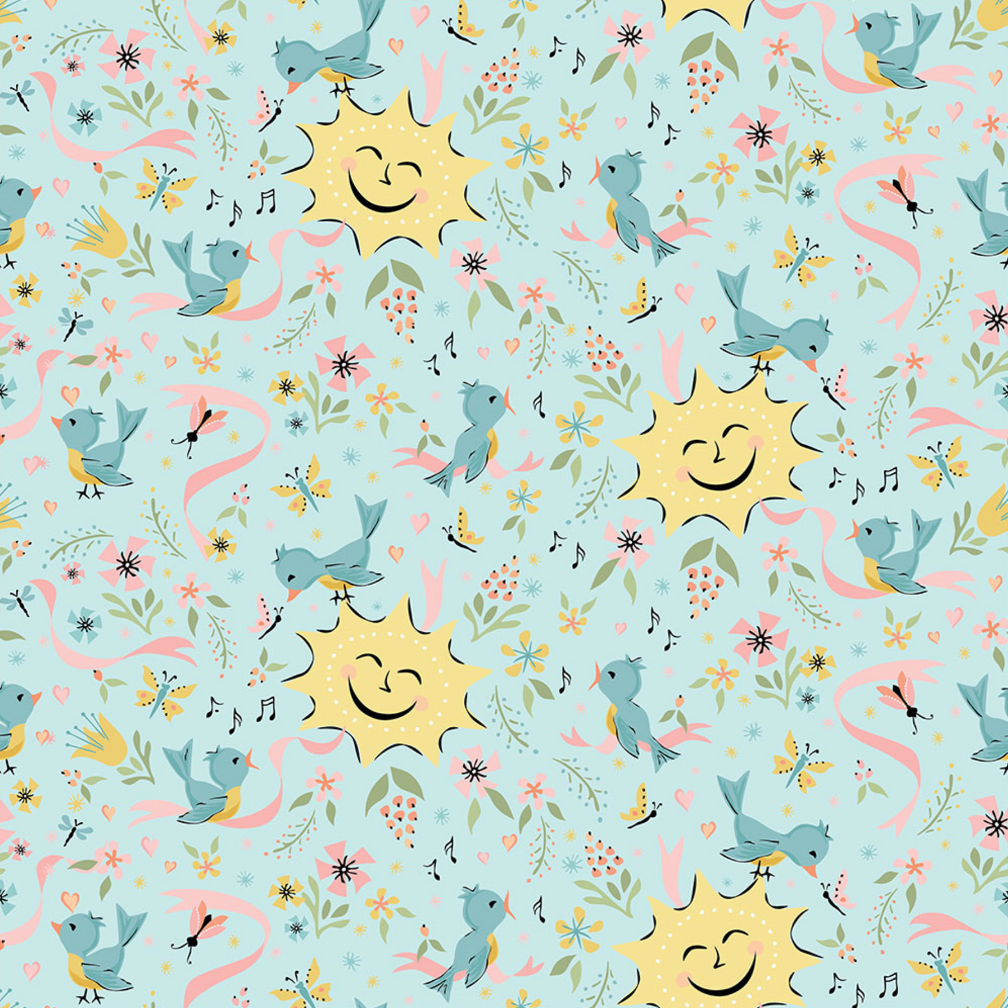 Finding Wonder Fabric, Sunshine Blue, FW24200, sold by the 1/2 yard, *PREORDER