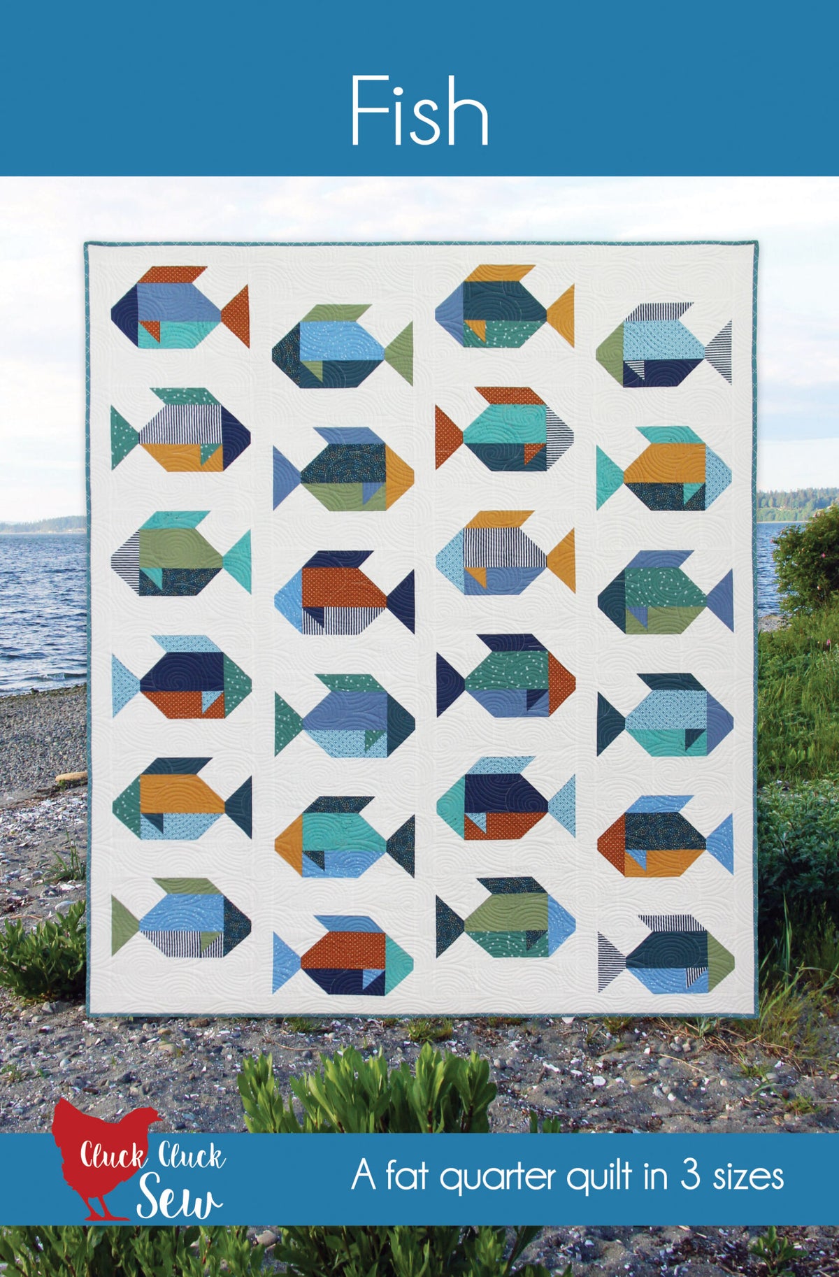 Fish quilt pattern by Cluck Cluck Sew CCS 229 front cover