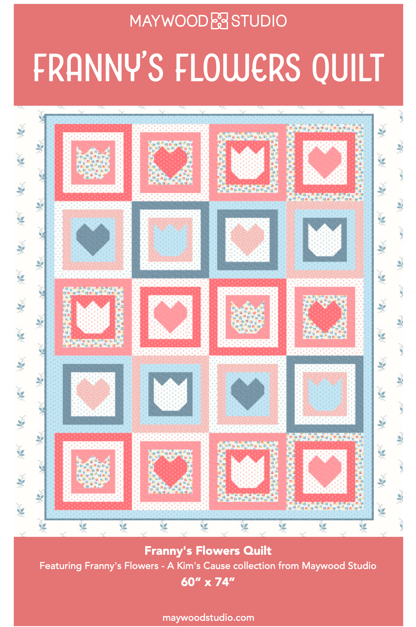 Frannys Flowers Quilt, a Maywood FREE PATTERN