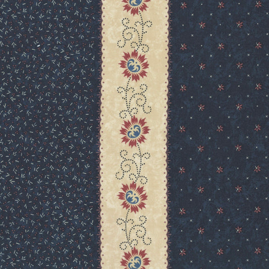 Freedom Road Blue Multi sku 9691 14, sold by 1/2 yard - Good Vibes Quilt Shop
