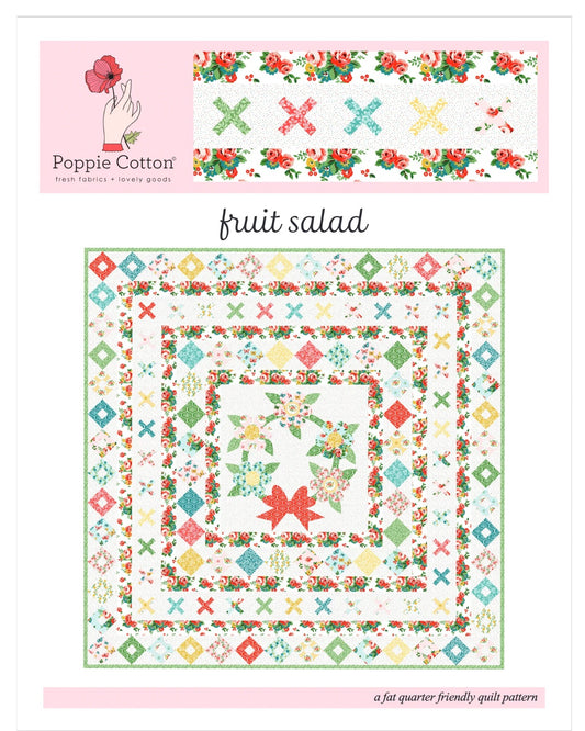 Fruit Salad KIT for Matilda Fabric by Poppie Cotton, KIT for Quilt Top, PREORDER