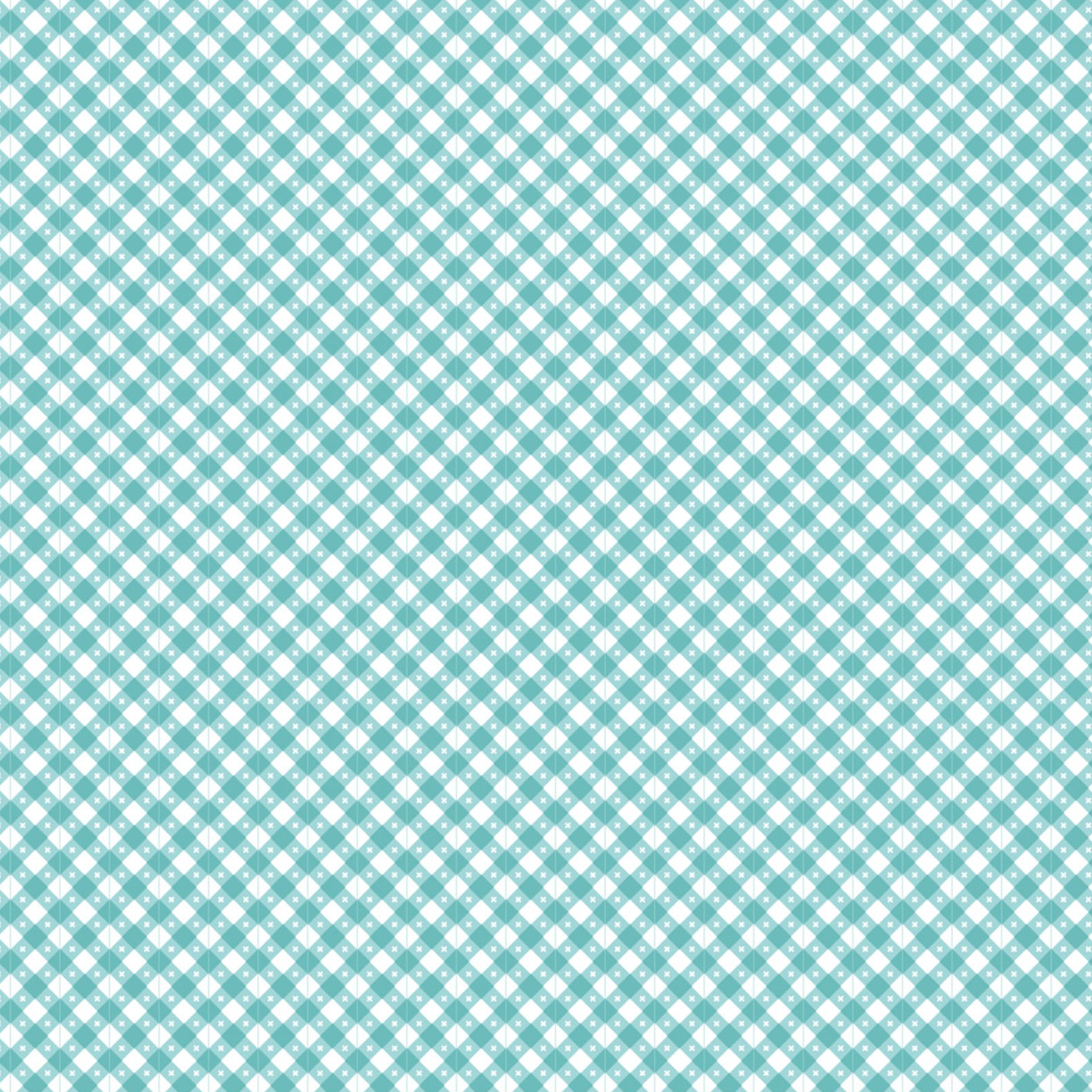 Gingham Picnic Aqua Seaside GP21216, sold by the 1/2 yard - Good Vibes Quilt Shop
