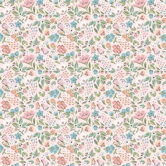 Garden Party, Freshly Picked Blush, GP23315, sold by the 1/2 yard