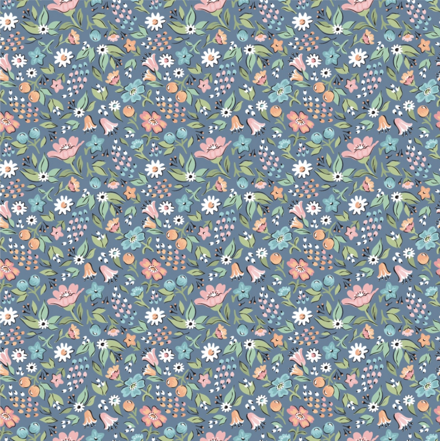 Garden Party, Freshly Picked Night, GP23320 sold by the 1/2 yard