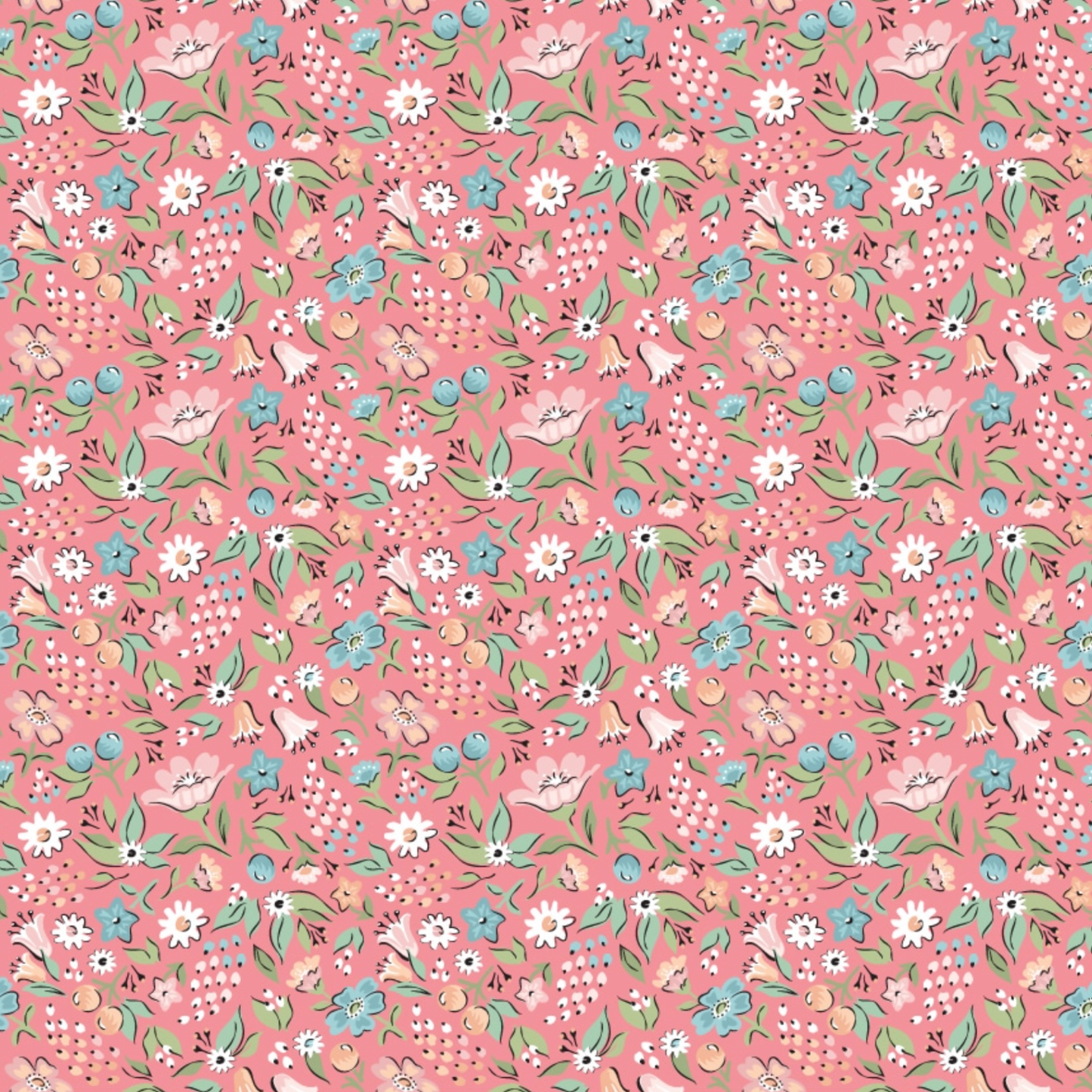 Garden Party, Freshly Picked Raspberry, GP23318, sold by the 1/2 yard