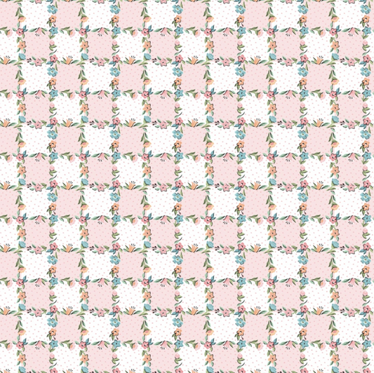 Garden Party, Lovely Lattice Blush, GP23312, sold by the 1/2 yard