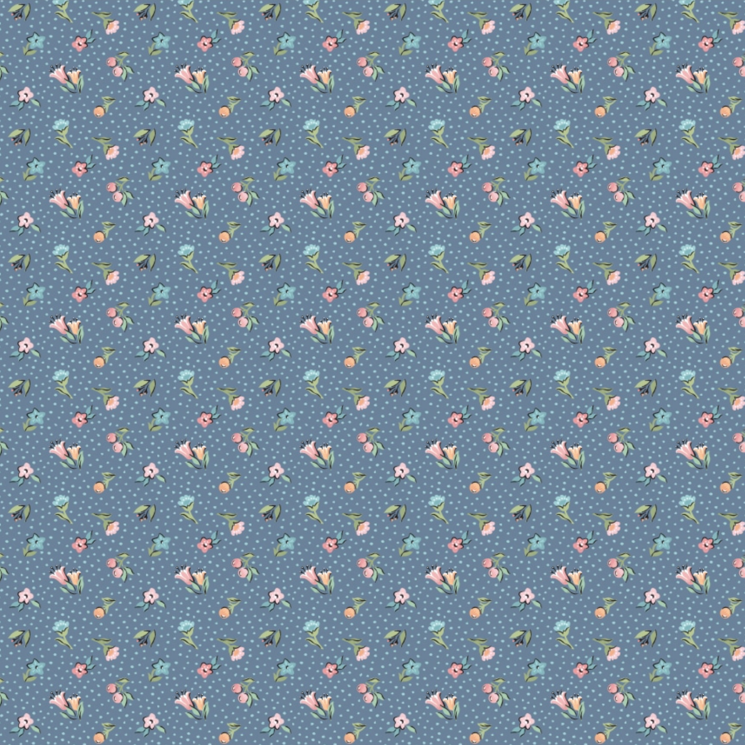 Garden Party, Mini Blooms Night, GP23311, sold by the 1/2 yard - Good Vibes Quilt Shop