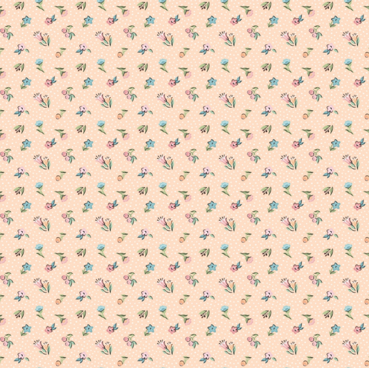Garden Party, Mini Blooms Peach, GP23310, sold by the 1/2 yard