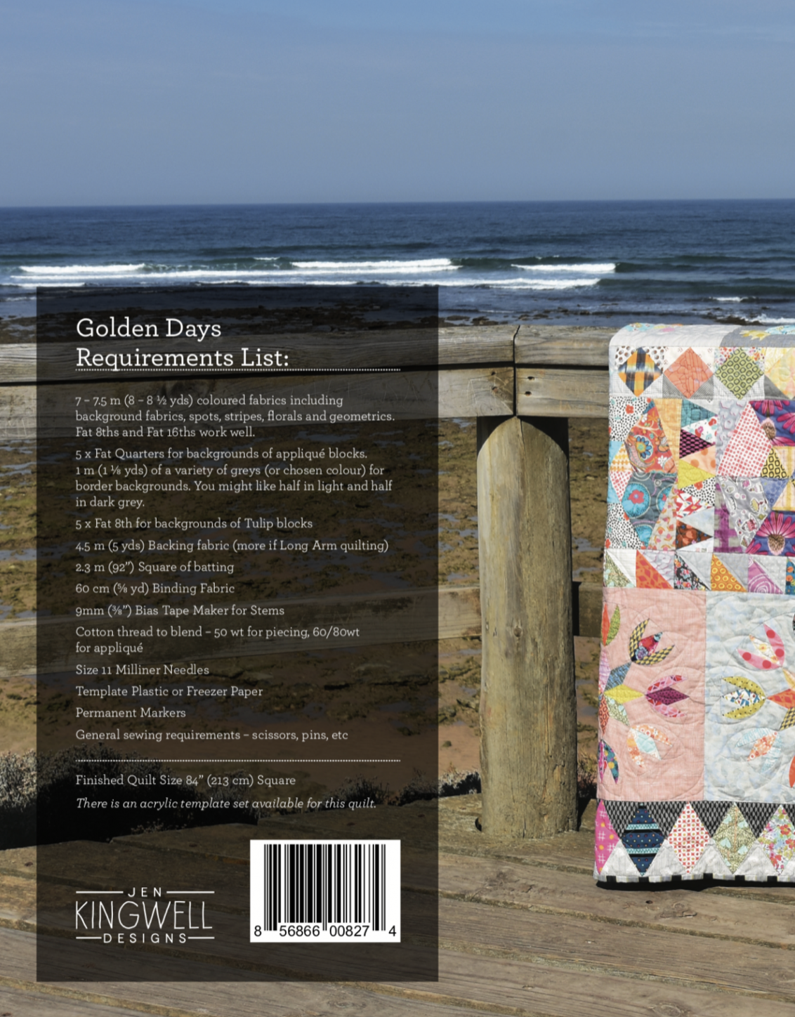 Golden Days Booklet, Jen Kingwell Designs Quilt Block Moda Fabrics Amitie Textiles