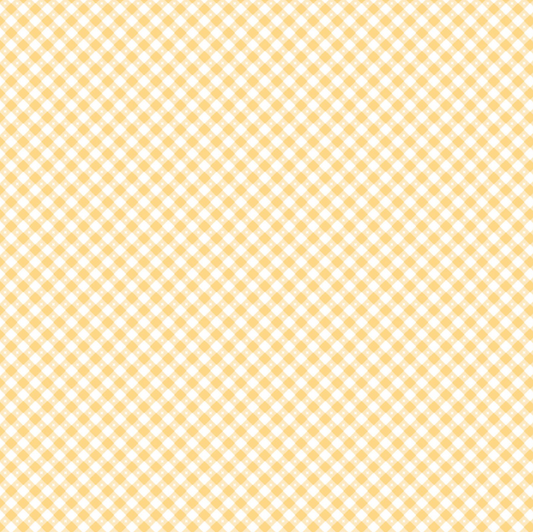Gingham Picnic Yellow Dandelion GP21215, sold by the 1/2 yard