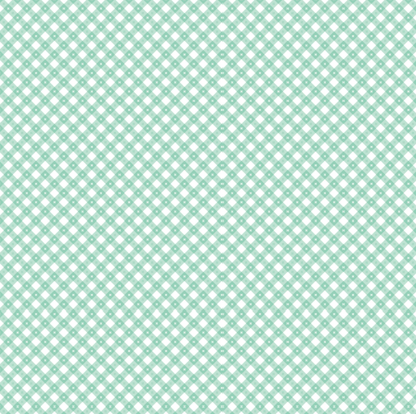 Gingham Picnic Mint Cool Pool GP21217, sold by the 1/2 yard