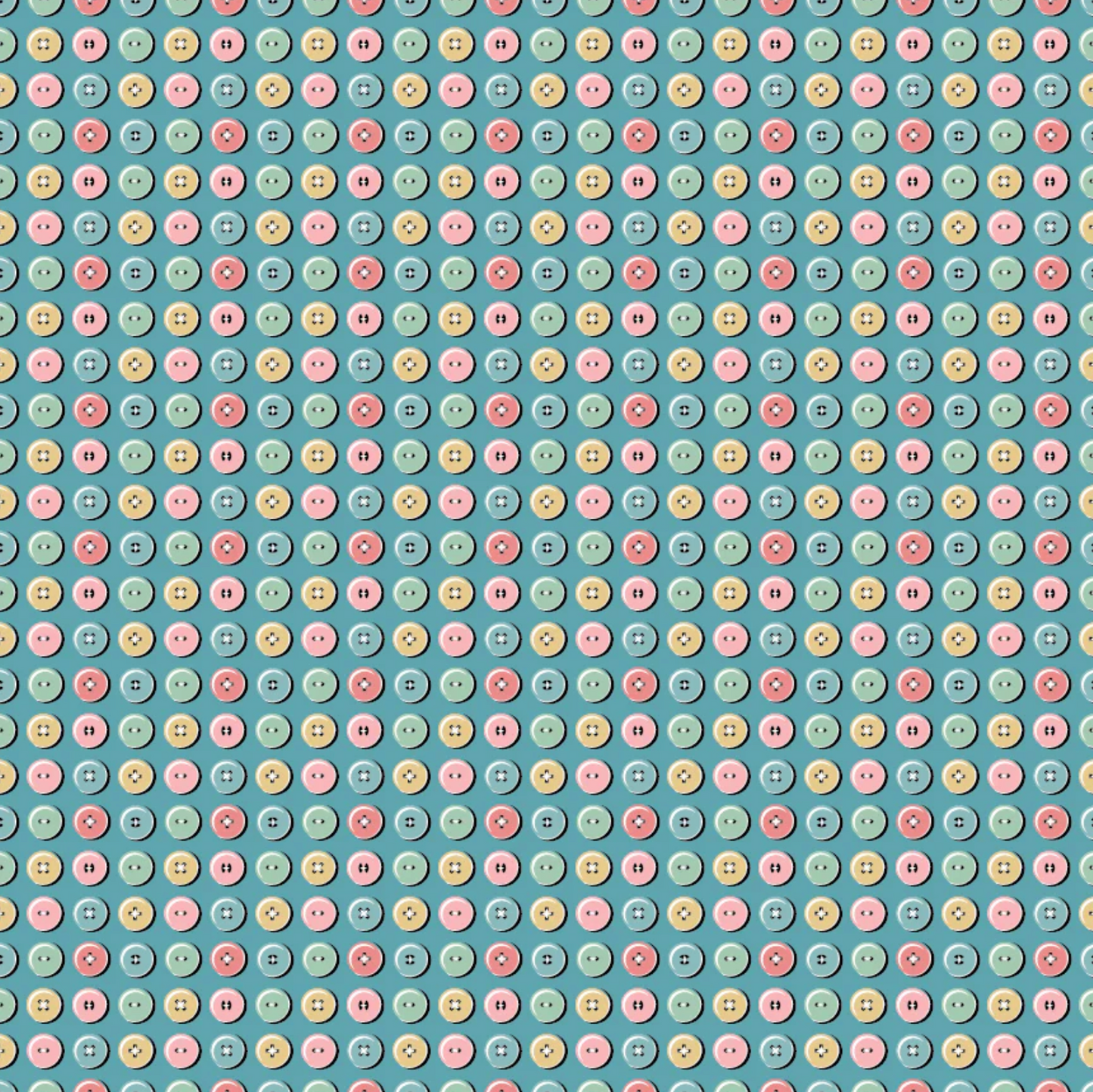 Granny's Sewing Room, Button Collection Blue, GS25908, PREORDER! - Good Vibes Quilt Shop
