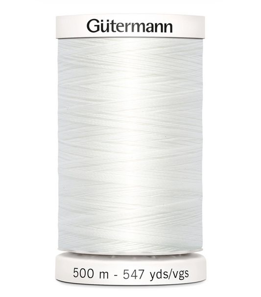 Gütermann Sew-all Polyester All Purpose Thread 500m/547yds Nu White
