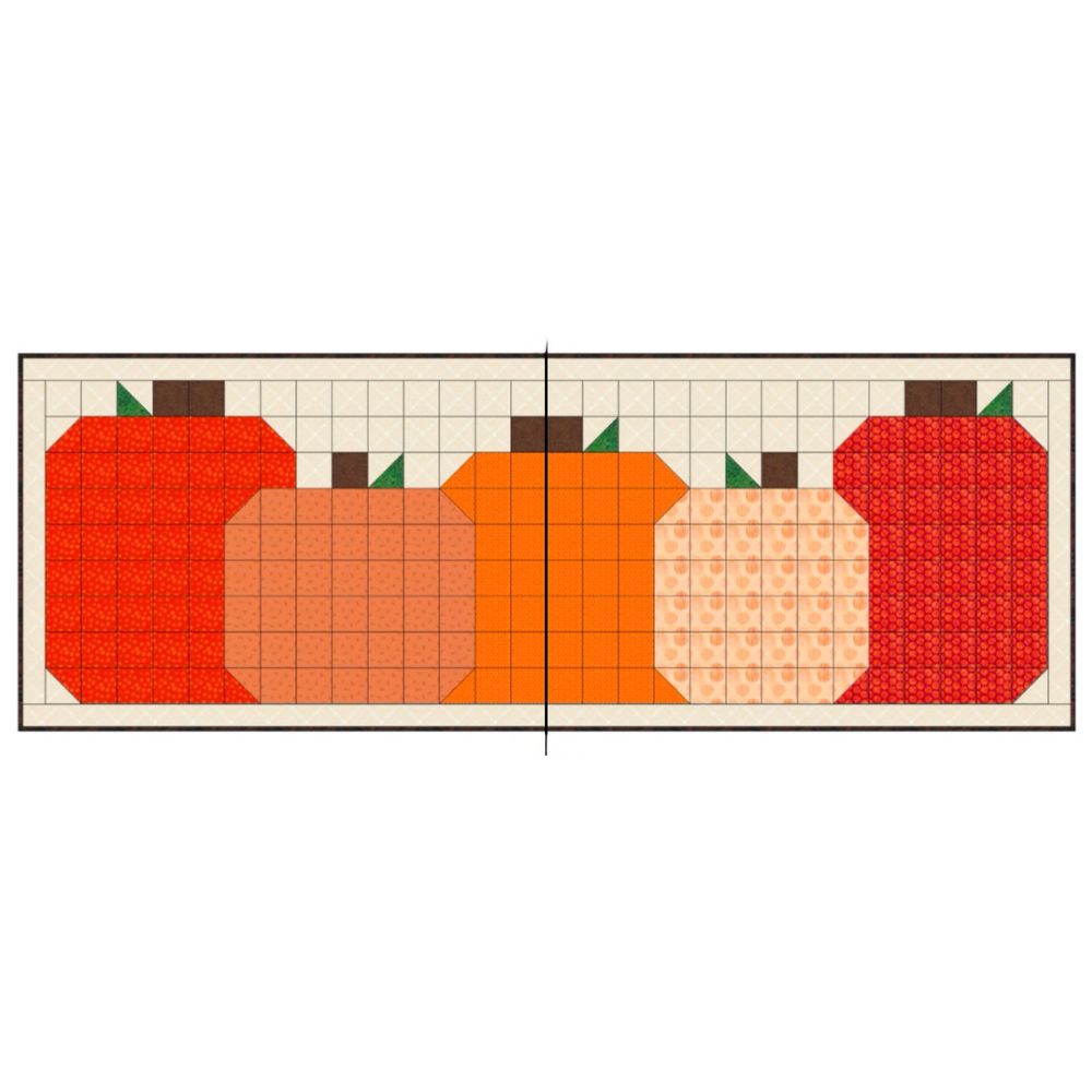 Harvest Time, a Tensisters Easy Piecing Grid FREE Pattern