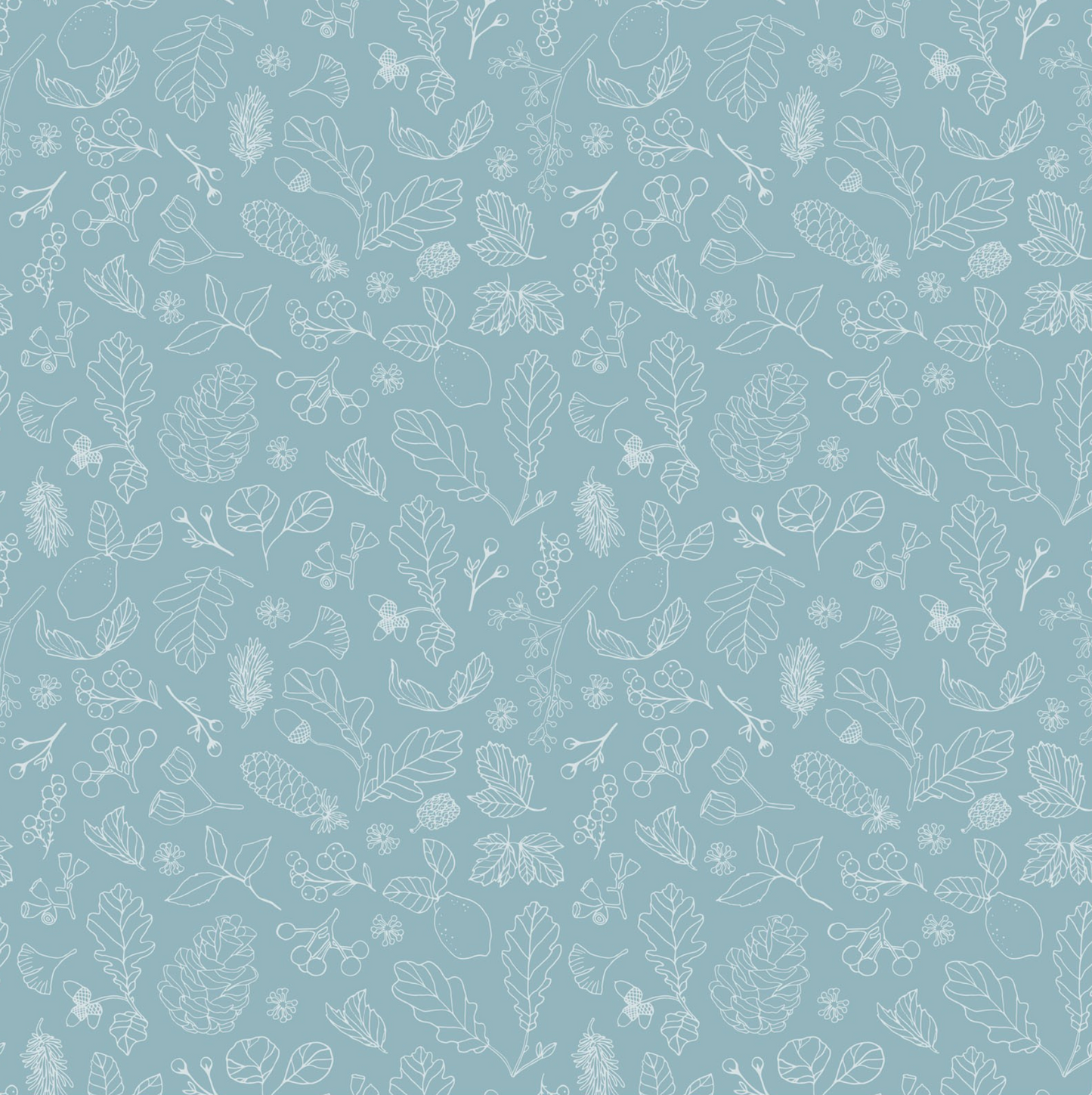 House and Home, HH22162 Forest Blue, sold by the 1/2 yard - Good Vibes Quilt Shop