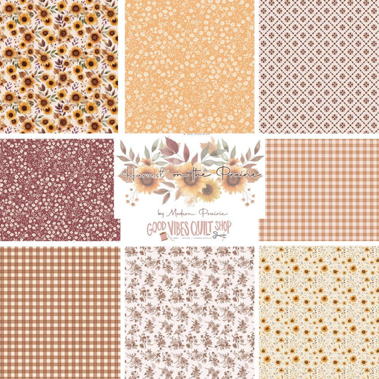 Harvest on the Prairie, Pumpkins, C18289-Cream, Sold by the 1/2 Yard, PREORDER - Good Vibes Quilt Shop