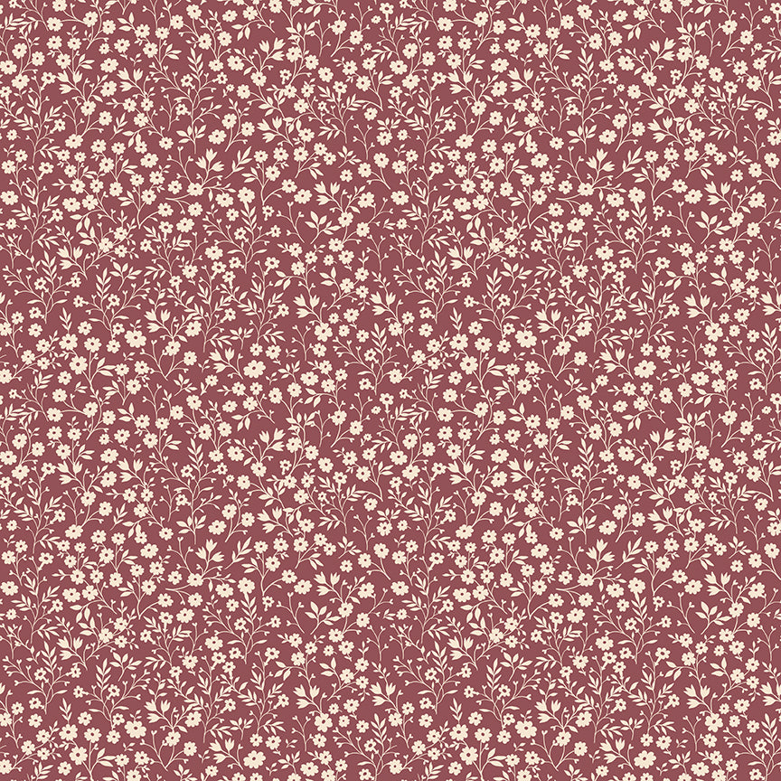 Harvest on the Prairie , Ditzy C18283-Wine, Sold by the 1/2 Yard, PREORDER - Good Vibes Quilt Shop